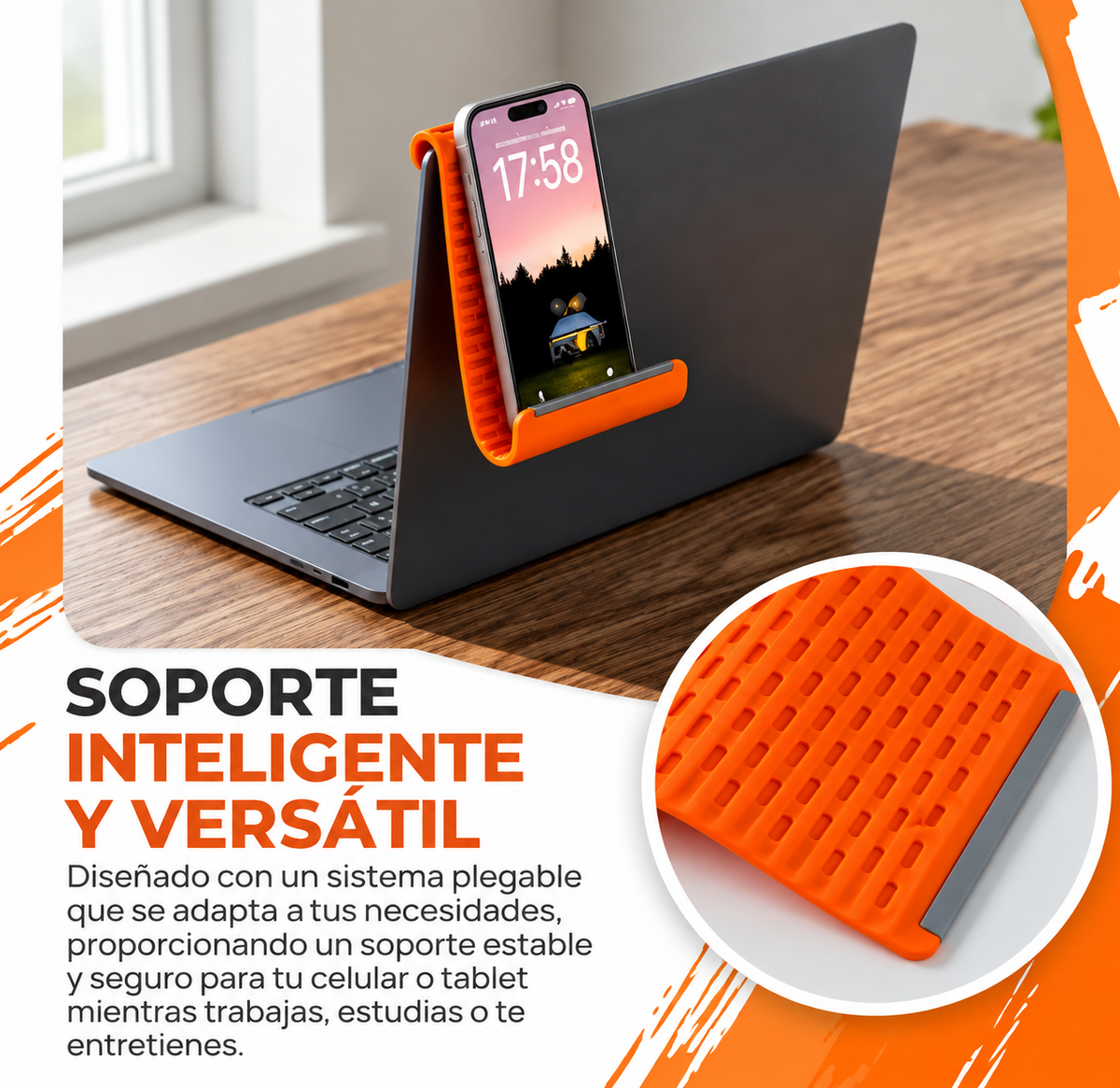 Soporte flexible de silicona AGH-1956
